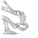 Create a momento vivere tattoo mixing stoicm warriors and quotes keeping the two skeleton hand touching each other tattoo design idea