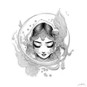 jasmine floating in the river tattoo design idea