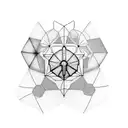 refinery hexagon fire tattoo design idea