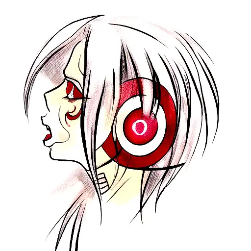 sharingan throat tattoo tattoo design idea
