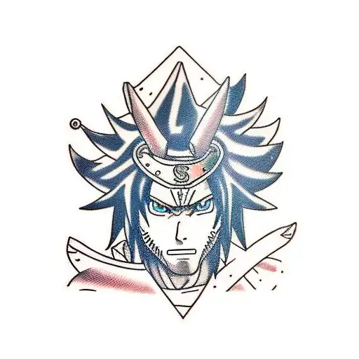 Sasuke selo amaldiçoado nível 1 tattoo design idea