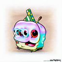 pug spongebob and Patrick  tattoo design idea