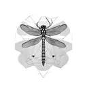 Dragonfly universe tattoo design idea