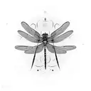 Dragonfly universe tattoo design idea