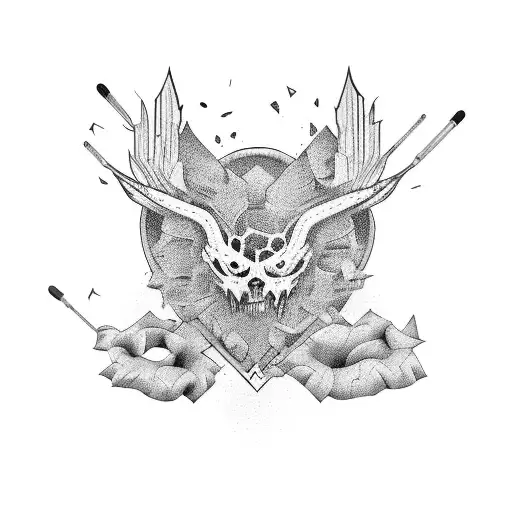 heartbreak tattoo design idea