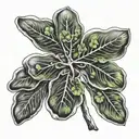 shamrock and prayer or holy tattoo design idea