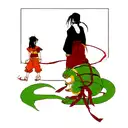 Shenron goku and itachi tattoo design idea