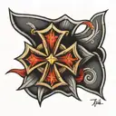Maltese cross tattoo design idea
