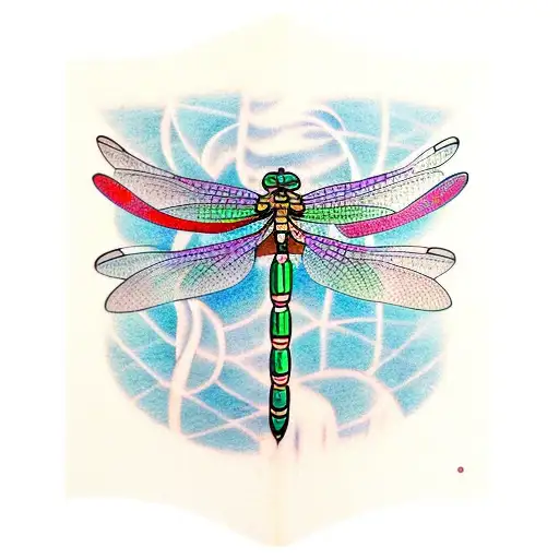Dragonfly tattoo design idea