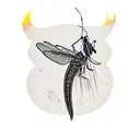 mayfly tattoo design idea
