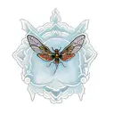 mayfly tattoo design idea