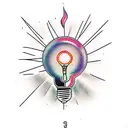 lightbulb tattoo design idea