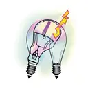 lightbulb tattoo design idea