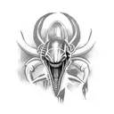 xenomorph tattoo design idea