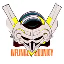 infinity logo with gladiator helmet tattoo design idea