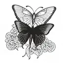 butter fly tattoo design idea