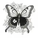 butter fly tattoo design idea