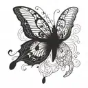 butter fly tattoo design idea