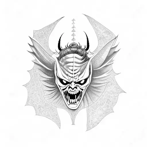 Beelzebub, Lucifer, Satan, feature tattoo design idea