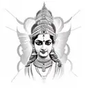 godess laxmi tattoo design idea