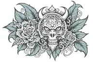 mid evil tattoo design idea