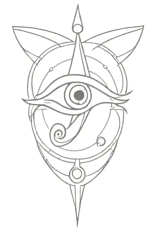 eye of horus line tattoo design tattoo design idea