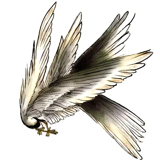 Feather tattoo design idea