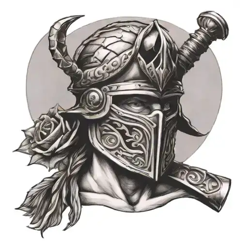 Gladiator, memento mori tattoo design idea