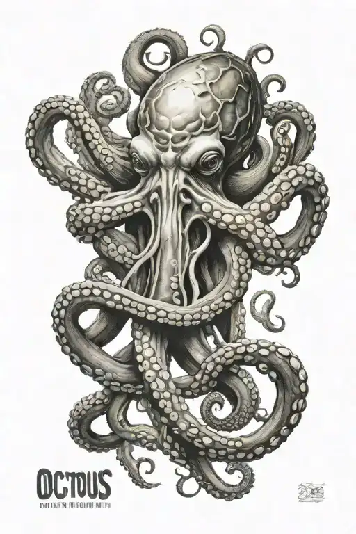 octopus tattoo design idea
