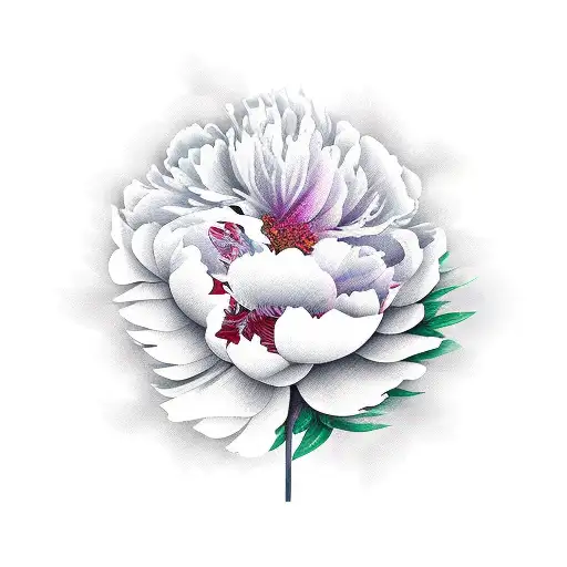 peony  tattoo design idea