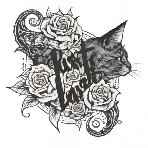 words SLUT CO just above pussy  tattoo design idea