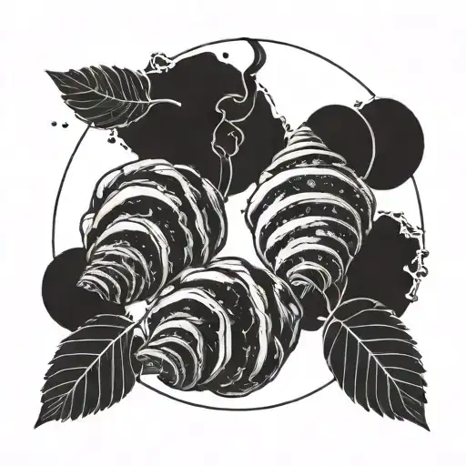 first croissant moon phases tattoo design idea