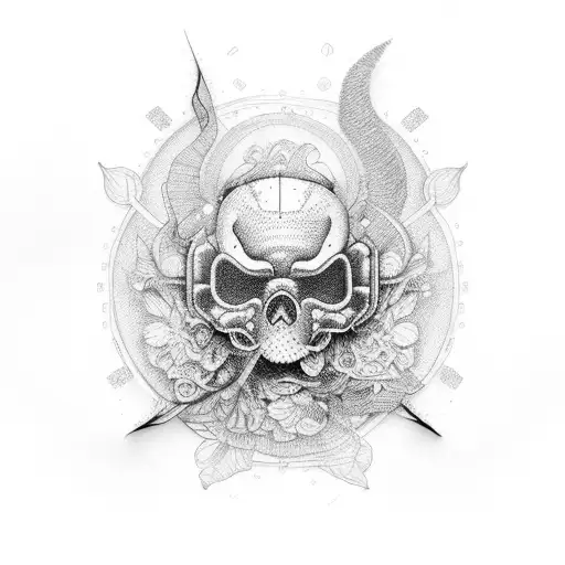precolombia + software ai tattoo design idea