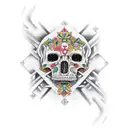 precolombia + software ai tattoo design idea