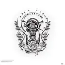 precolombia + software ai tattoo design idea