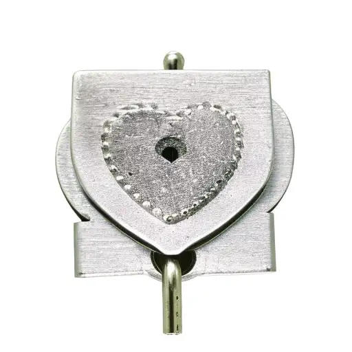 Heart lock tattoo design idea