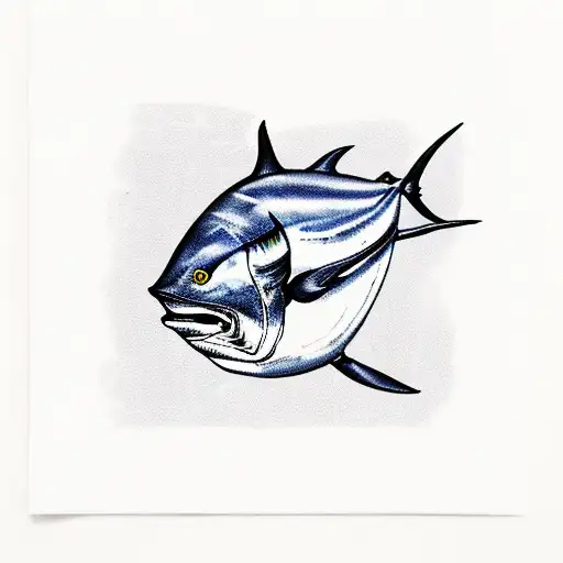 Bluefin tuna  tattoo design idea
