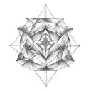 Metatron’s cube forearm tattoo

 tattoo design idea