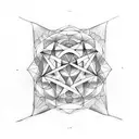 Metatron’s cube forearm tattoo

 tattoo design idea