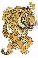 tiger tattoo design idea