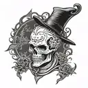 skulduggery pleasant/lord vile tattoo design idea