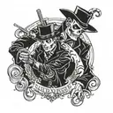 skulduggery pleasant/lord vile tattoo design idea