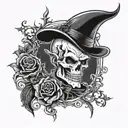 skulduggery pleasant/lord vile tattoo design idea
