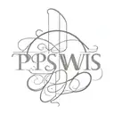 vertical inscription "P.S.W.I.S" tattoo design idea