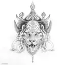 shiva and kali tattoo design idea