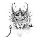 shiva and kali tattoo design idea