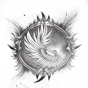 Phoenix no13 tattoo design idea