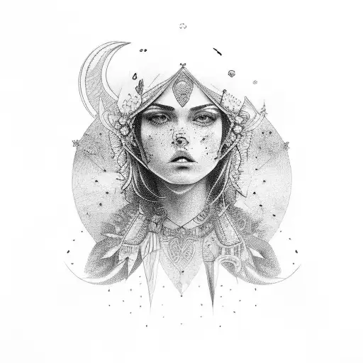 indio com aguia,  tattoo design idea