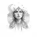 indio com aguia,  tattoo design idea