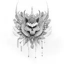 indio com aguia,  tattoo design idea